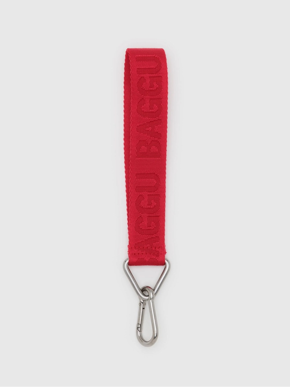 NWT BAGGU Logo Keychain Red